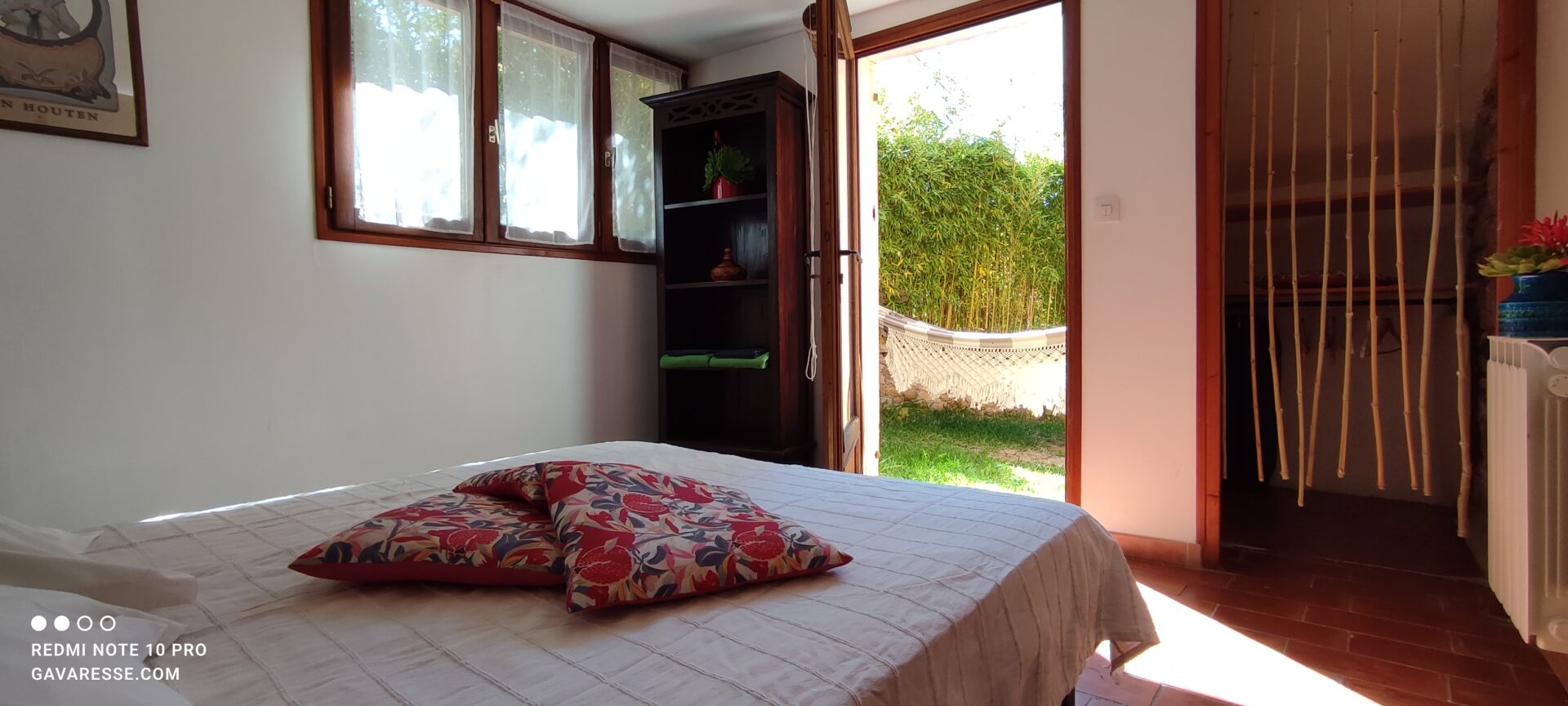 vue hamacs depuis chambre